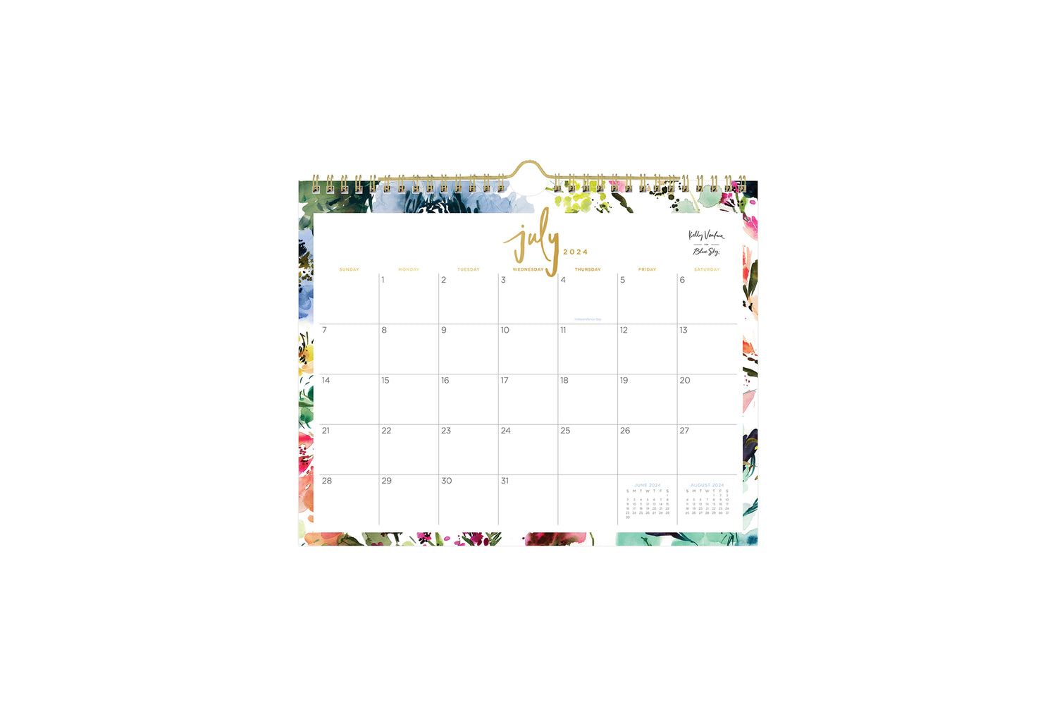 Blooming 2024-2025 Wall Calendar 11x8.75 Kelly Ventura for Blue Sky blooming-2024-2025-wall-calendar-11x8-75-kelly-ventura-for-blue-sky