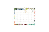 kelly ventura exclusive 11x8.75 wall calendar for june and july academic year featuring floral pattern and boxed dates