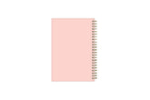classic tile pattern in pink with soft pink background weekly monthly 5x8 back cover