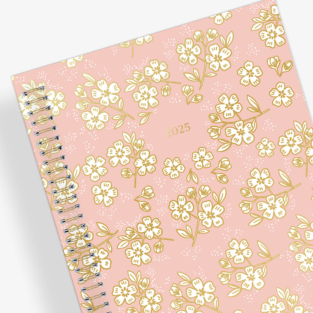 Hana Pink 2025 Weekly Monthly 8x10 Marie Kondo for Blue Sky Planning Calendar