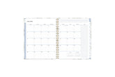  teacher lesson planner monthly view featuring clean writing space for projects, field trips, goals, deadlines, notes section, reference calendars and white monthly tabs in 8.5x11 size