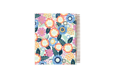 live well floral pattern ample writing space in this weekly monthly planner