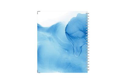 marble blue back cover in 8.5x11 teacher lesson planner.