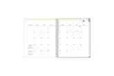 july 2025 - june 2026 monthly spread in 8x10 size featuring lined writing space and monthly tabs