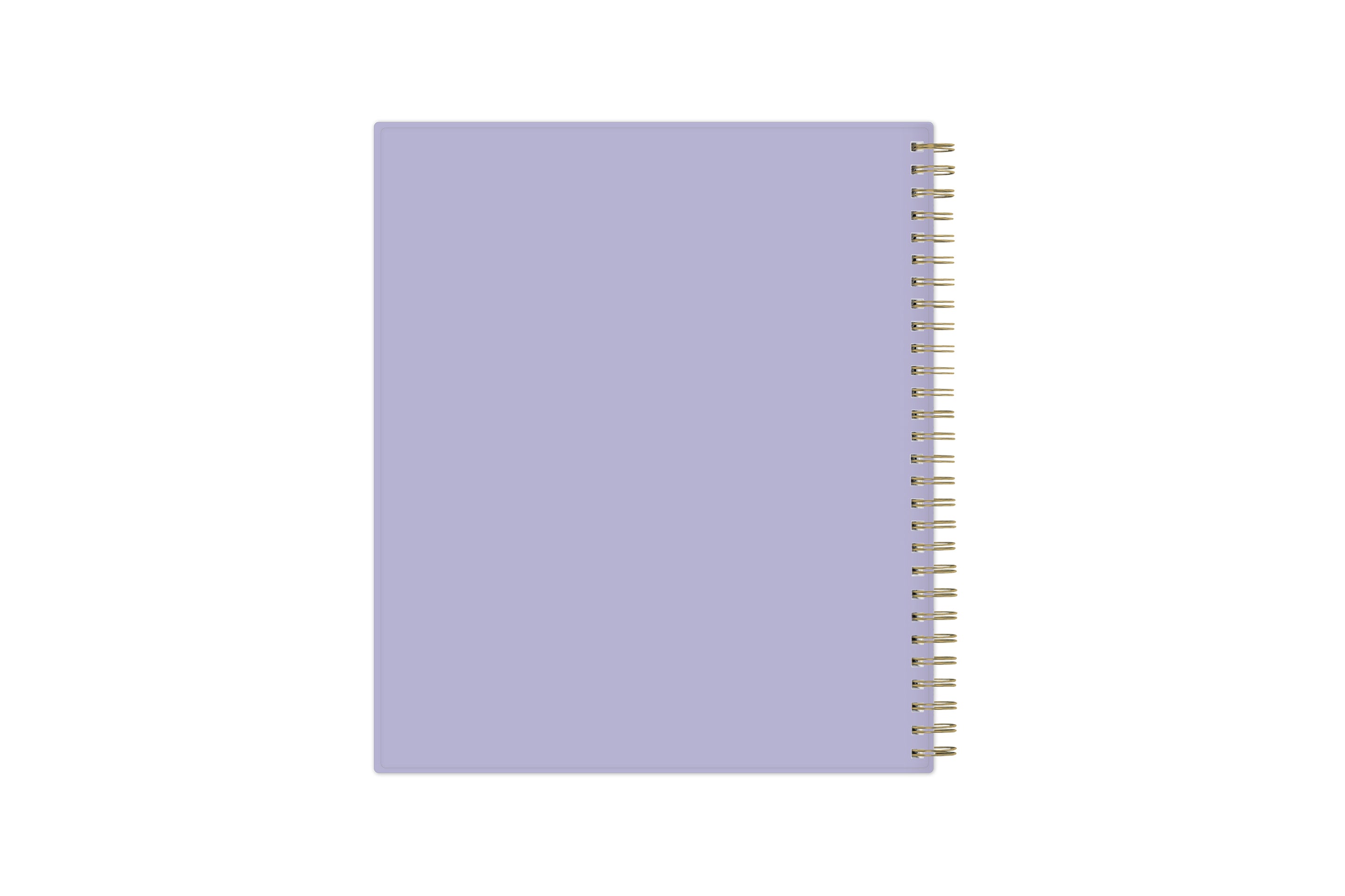 2025-2026 monthly planner featuring lavender back cover