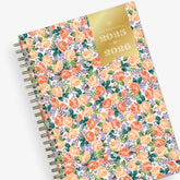 floral front cover on this 2025-2026 weekly monthly planner in 5x8 planner size