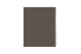 solid dark latte colored back cover on this 2025-2026 academic planner