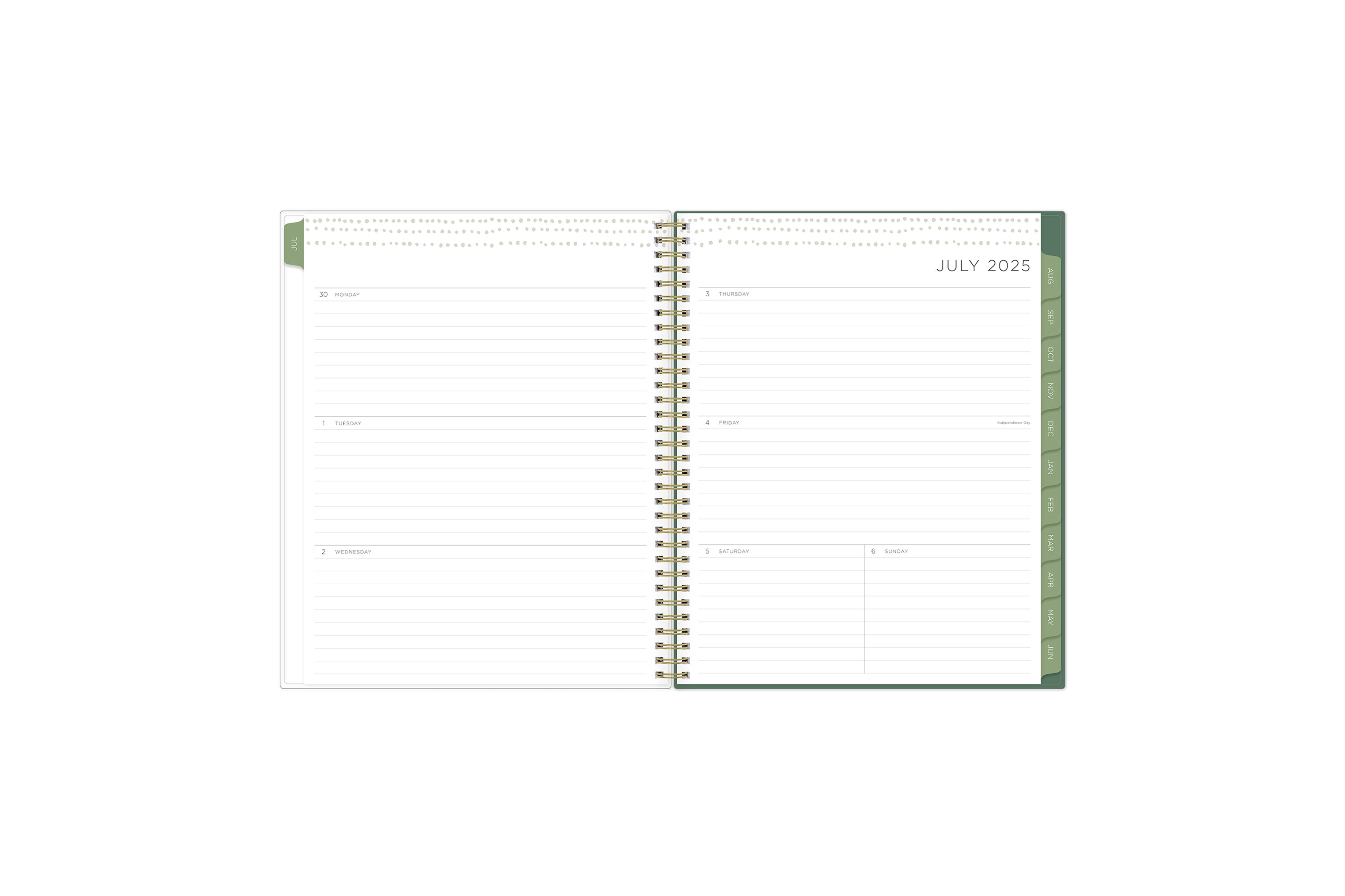 known for clean blank writing space, the kelly ventura 2025-2026 planner features a clean, classic weekly layout for note taking, deadlines, important dates, and room to plan each day and each week!