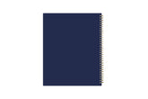 2025-2026 navy blue back cover on this academic planner 8.5x11