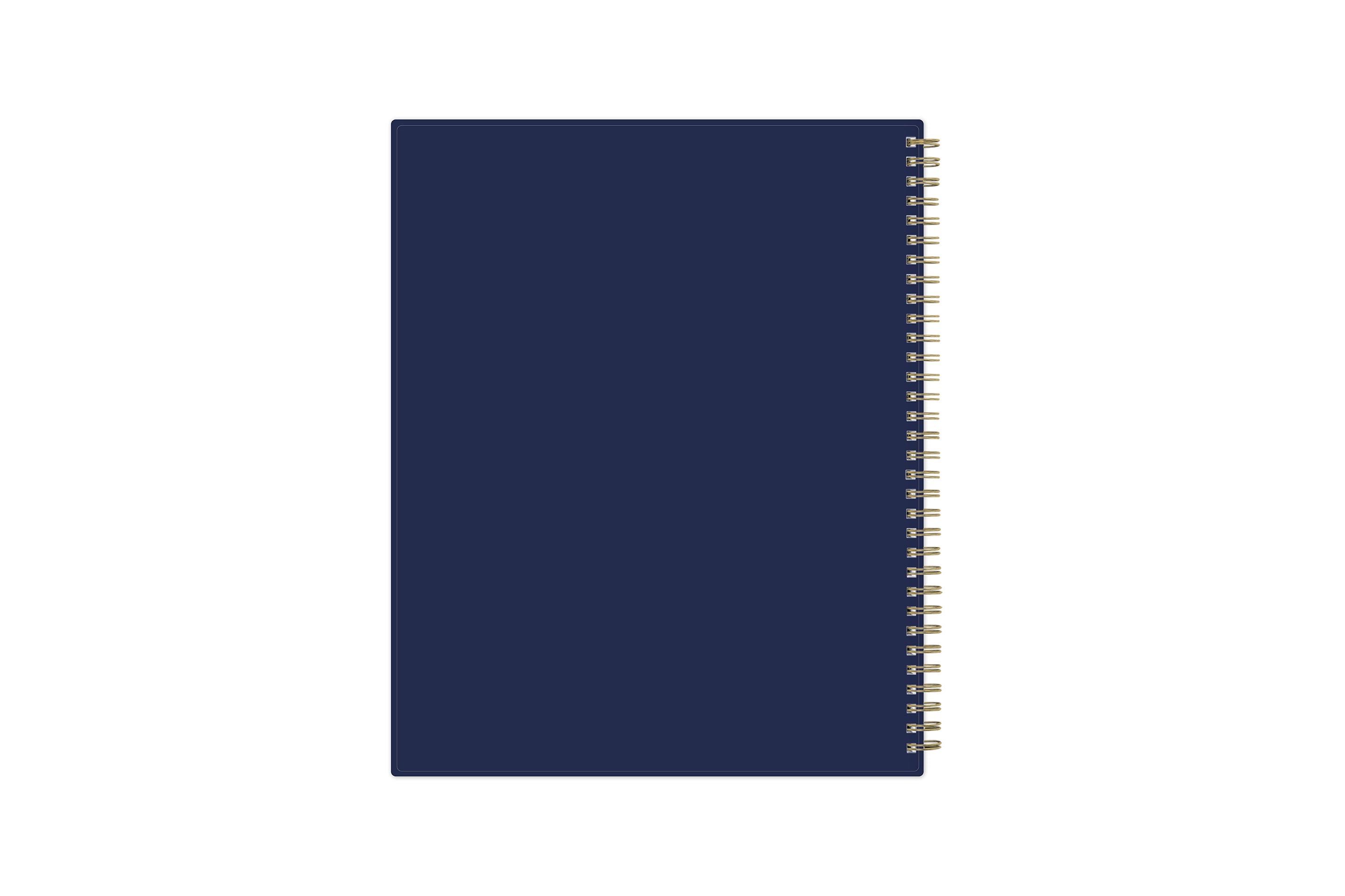 2025-2026 navy blue back cover on this academic planner 8.5x11