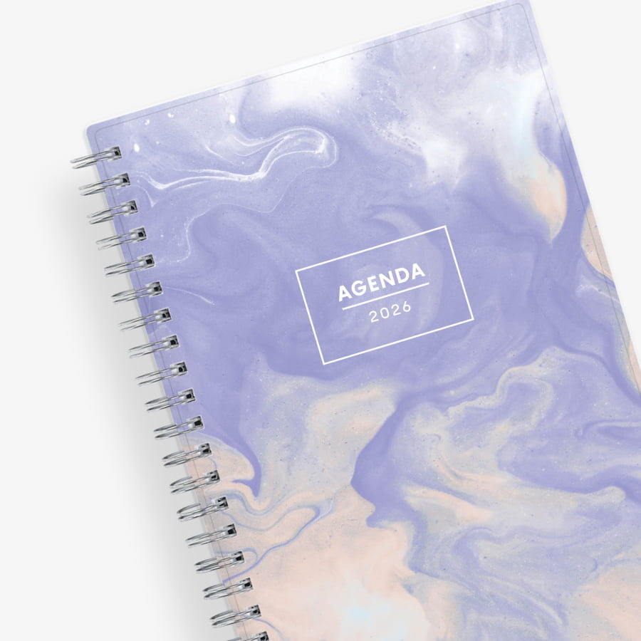 Lucidity Purple 2026 Weekly Monthly 5x8 Planning Calendar