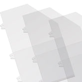 Clear poly storage pockets for blue sky planners in a 5x8 planner sized format, 3 pack fitting 2:1 or 2 bindings per inch