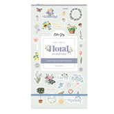 sticker book featuring everyday stickers and monthly bonus themes flowers