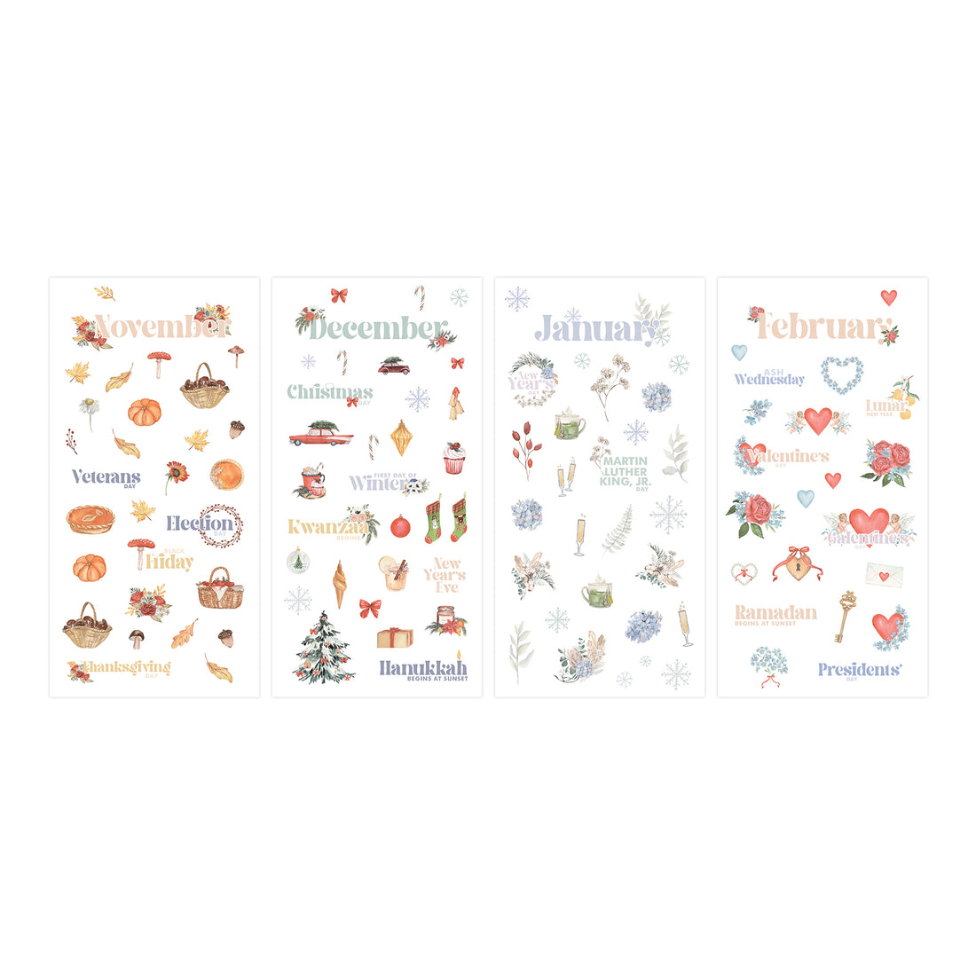 Floral Every Day &amp; Every Month Sticker Book 1460+ Stickers