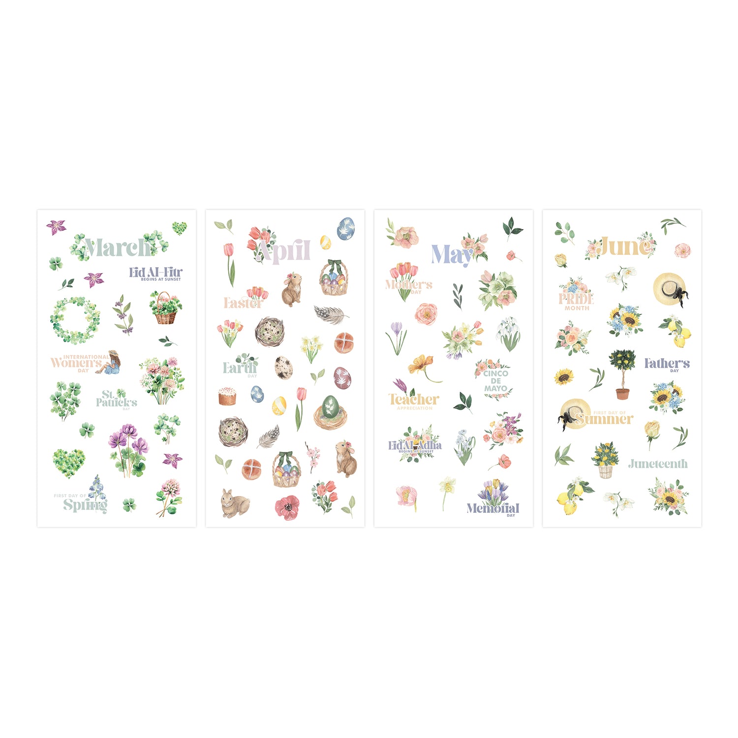 sticker book featuring everyday stickers and monthly bonus themes