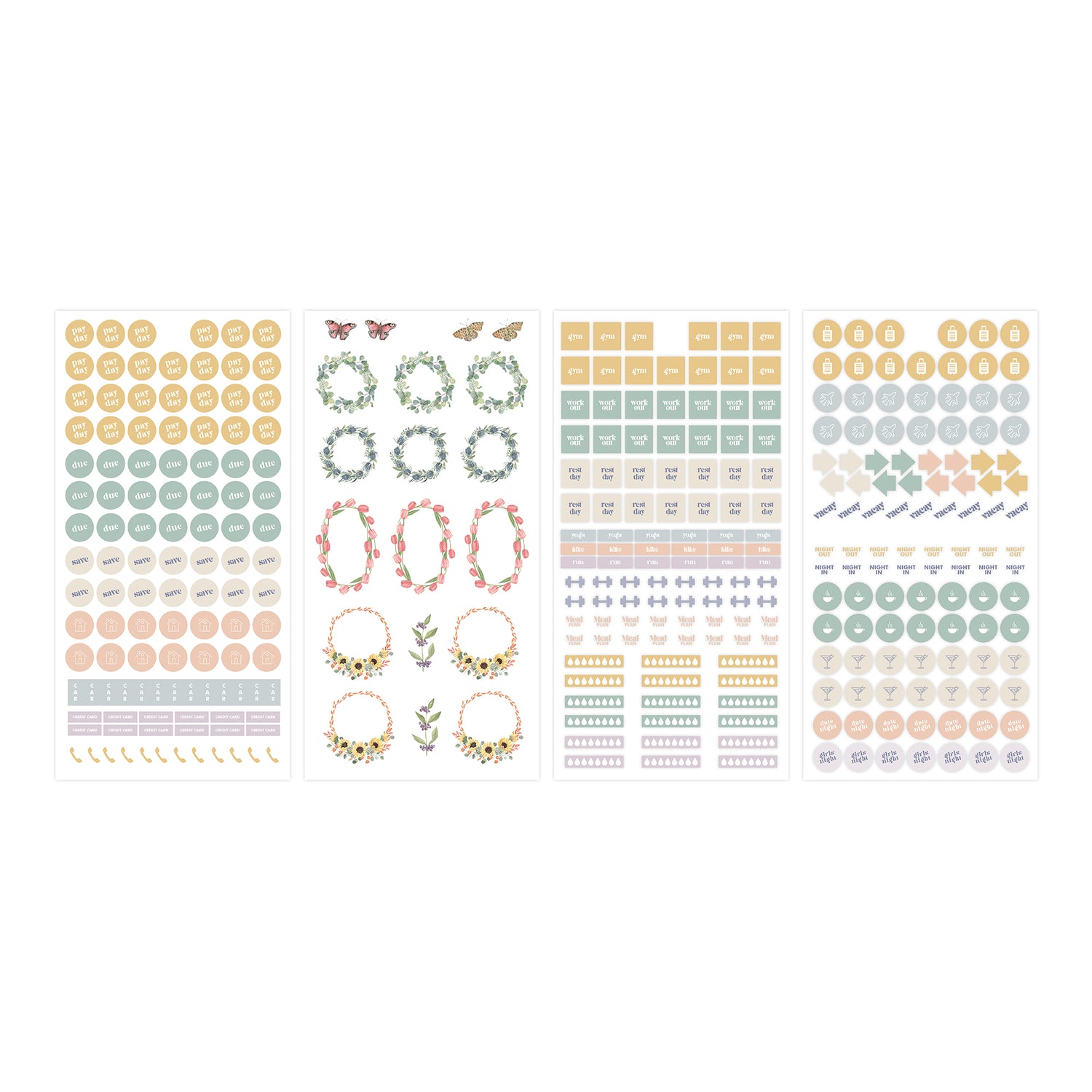 sticker book featuring everyday stickers and monthly bonus themes