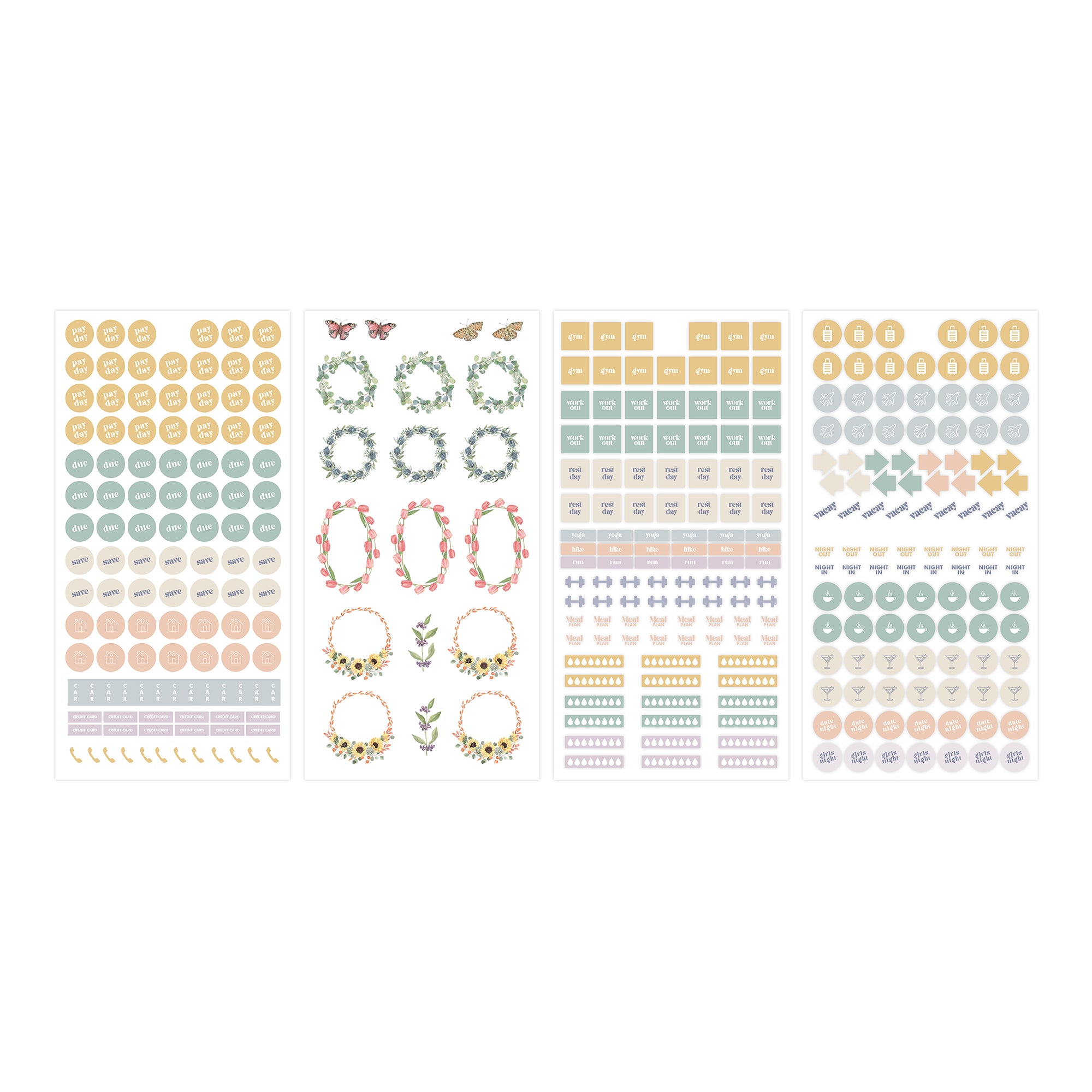 sticker book featuring everyday stickers and monthly bonus themes