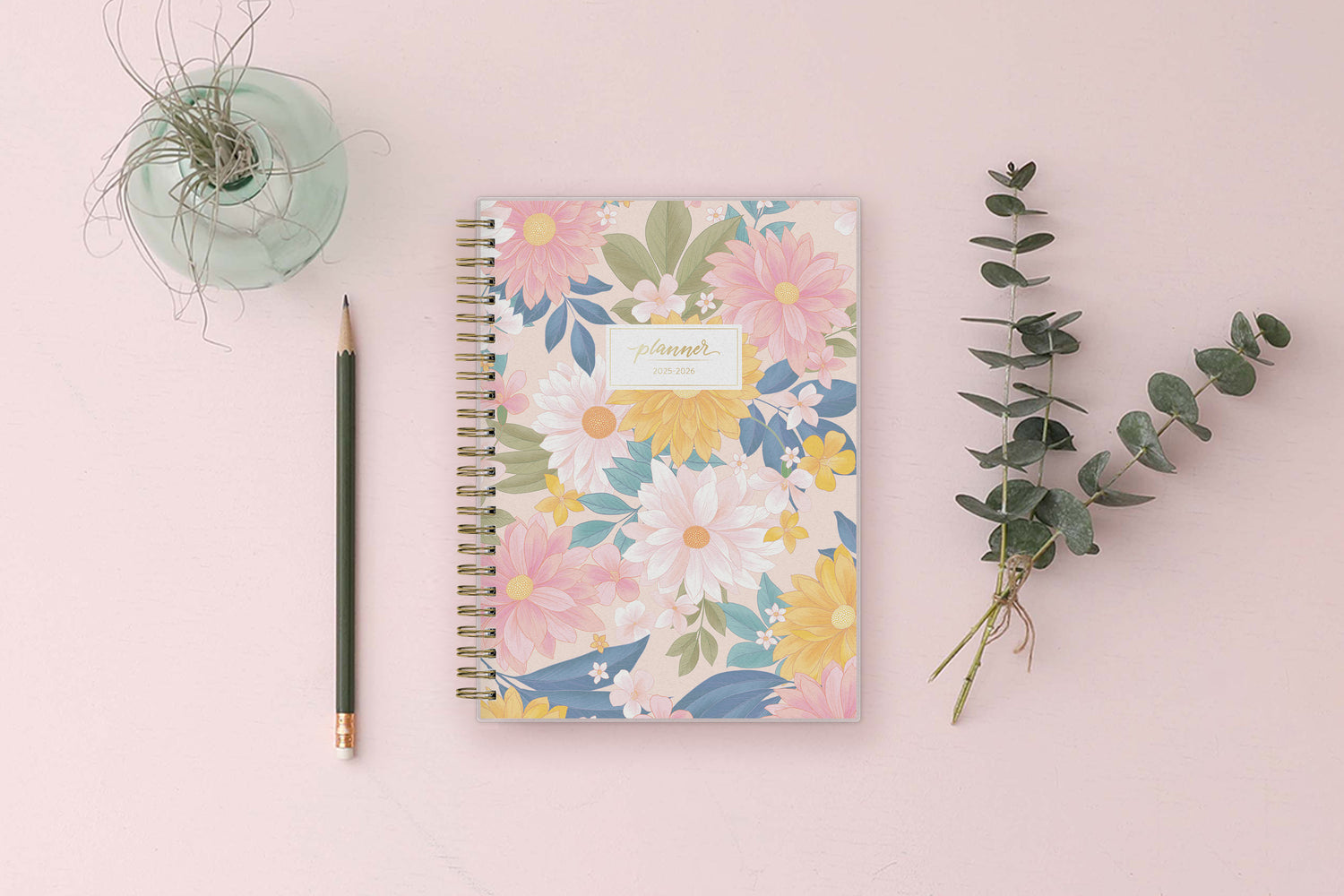 fun and simple flowers on this planner notes for 2025-2026