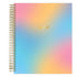 Multicolored spiral-bound planner with &
