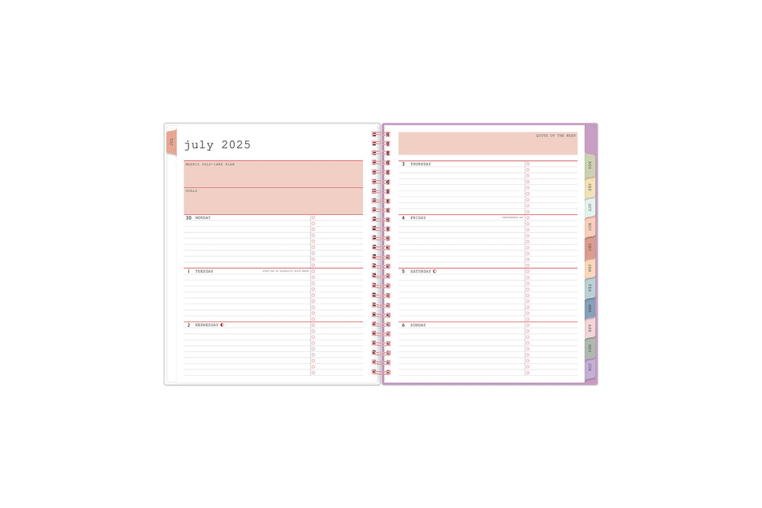 7x9 Planners Blue Sky