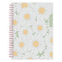 planner with daisy pattern on a white background