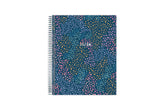 super fun brushed dots featuring a mixture of pinks, blues, and gold for this 2025-2026 teacher lesson planner in 8.5x11 size