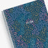 super fun brushed dots featuring a mixture of pinks, blues, and gold for this 2025-2026 teacher lesson planner in 8.5x11 size