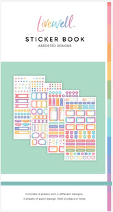 sticker book from bluesky livewell featuring to dos, appointments, blanks, meetings, etc.