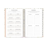 my goals and action steps alongside keeping balance page with bullet points and lined writing space