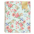 Floral planner with gold accents on a white background for January 2027 - December 2027 8.5x11 size