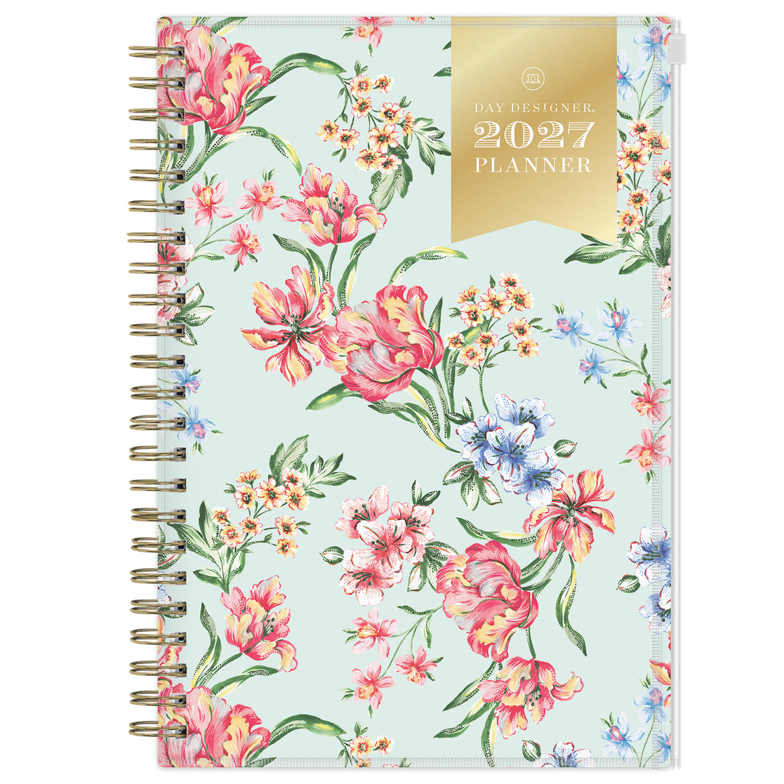 Tulip Garden 2027 Weekly and Monthly 5x8 Day Designer + Zip Pouch Planning Calendar
