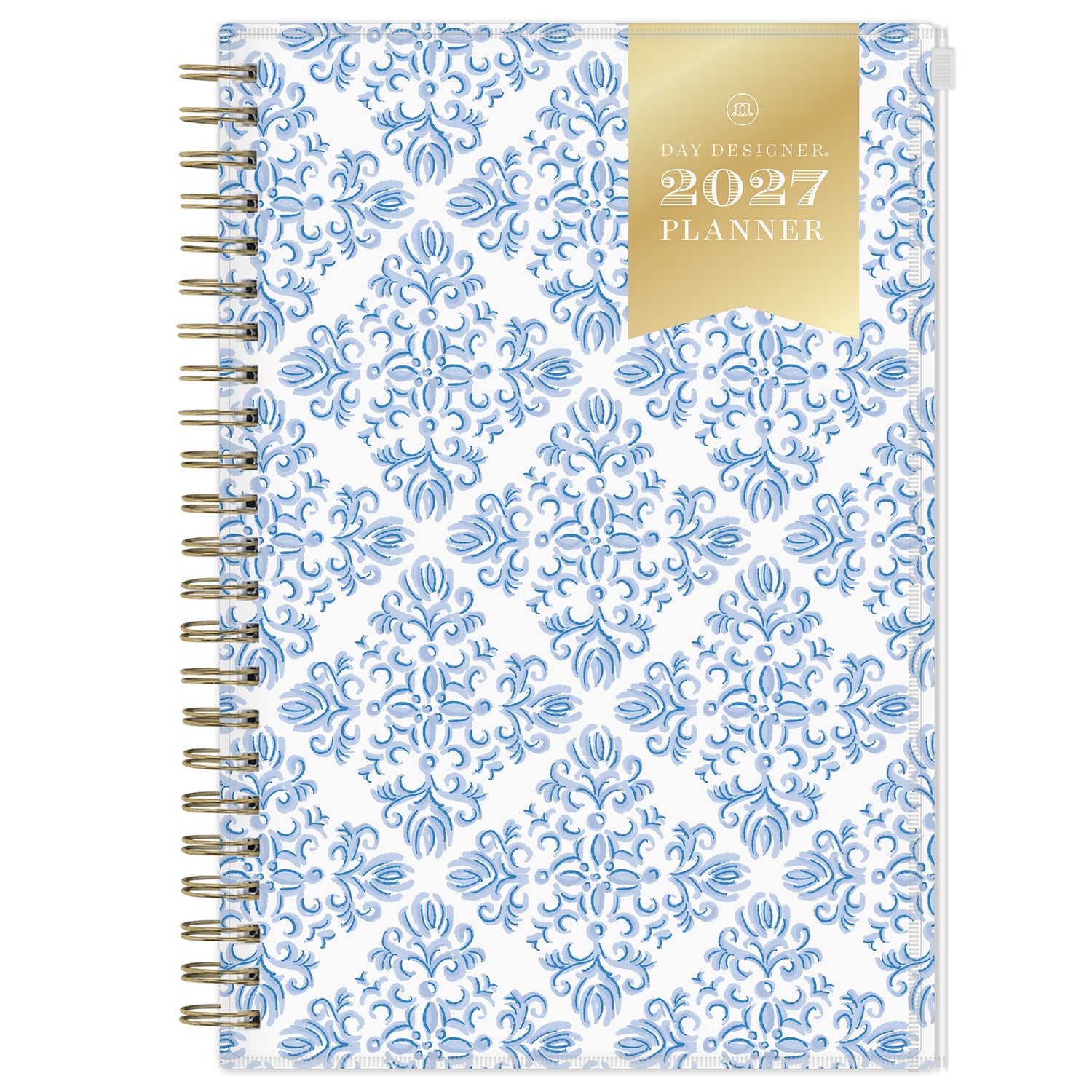 blue tile front cover on this 2027 blue sky 5x8 planner weekly monthly