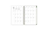 2025-2026 monthly spread featuring ample blank writing space, lined notes section, monthly tabs, and top priorities.