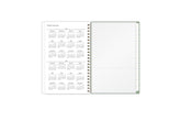 2025-2026 reference calendar with poly storage pocket and white monthly tabs 5x8