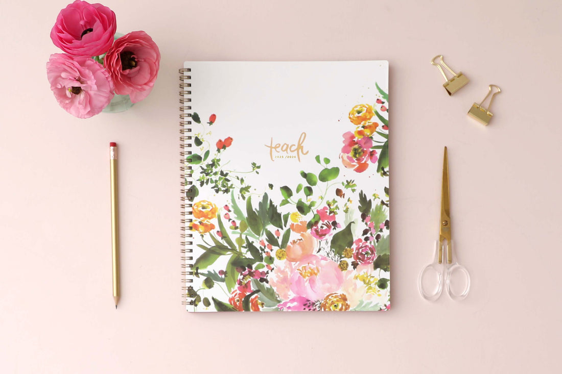 Summertime Brights 2025-2026 Weekly 8.5x11 Teacher Lesson Planner by Kelly Ventura