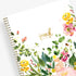 academic teacher lesson planner with weekly and monthly layouts featuring a multi colored floral front cover in 8.5x11 planner size for July 2025 - June 2026