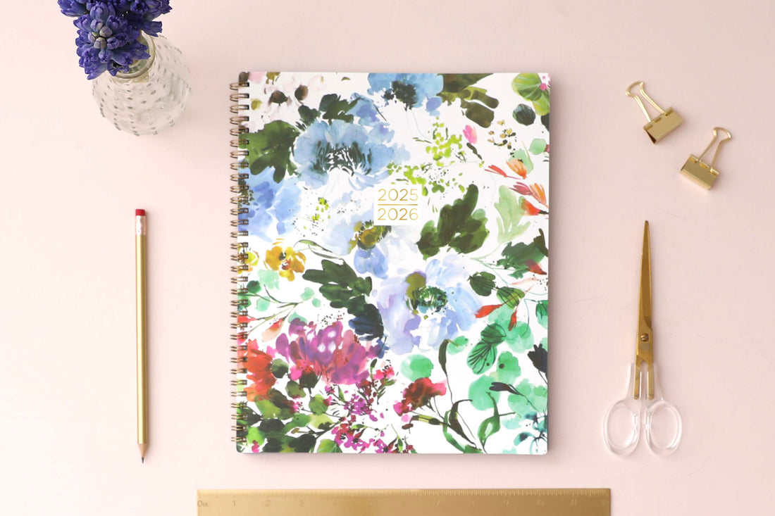 Blooming 2025-2026 Weekly 8.5x11 Academic Student Planner by Kelly Ventura