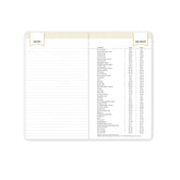 lined notes page and holiday list