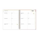2026 weekly spread featuring lined writing space, bullet points, monthly tabs