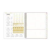 2026 and 2027 reference calendar, gold sticker sheet, and paper pocket