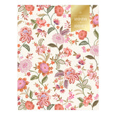 floral pattern on the front cover with beige background