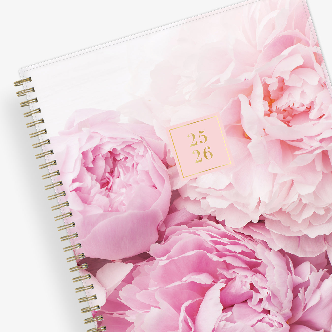 pink flowers 2025-2026 8.5x11 academic planner front cover