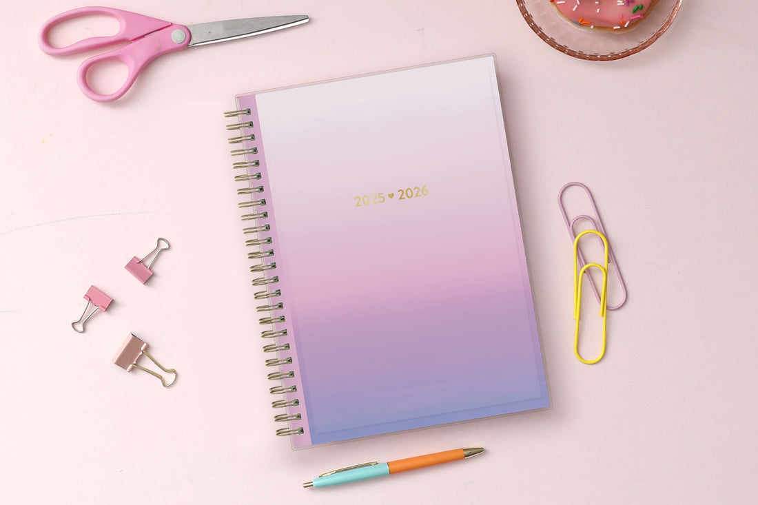 Lilac Haze 2025-2026 Weekly Notes 5.875x8.625 Planning Calendar - Color Me Courtney for Blue Sky