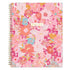 Floral patterned planner with 2026-2027 text on a pink background