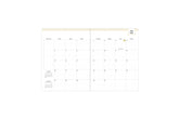 monthly planner featuring lined writing space for each day of the month