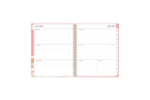 weekly monthly lined writing notes weekly spread with monthly tabs.