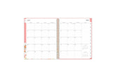 weekly monthly July 2025 - June 2026 featuring a monthly spread with lined writing space, reference calendars, and section for notes.