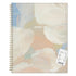 Spiral-bound planner with brush stroke designs and &