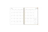 july 2025 - july 2026 weekly monthly featuring a monthly spread with lined writing space for each day for note taking, bullet points, to dos