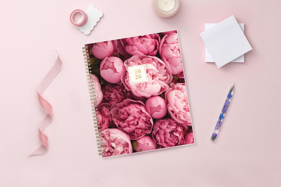 Bouquet 2026 Weekly Monthly 8.5x11 Rach Parcell for Blue Sky Planning Calendar